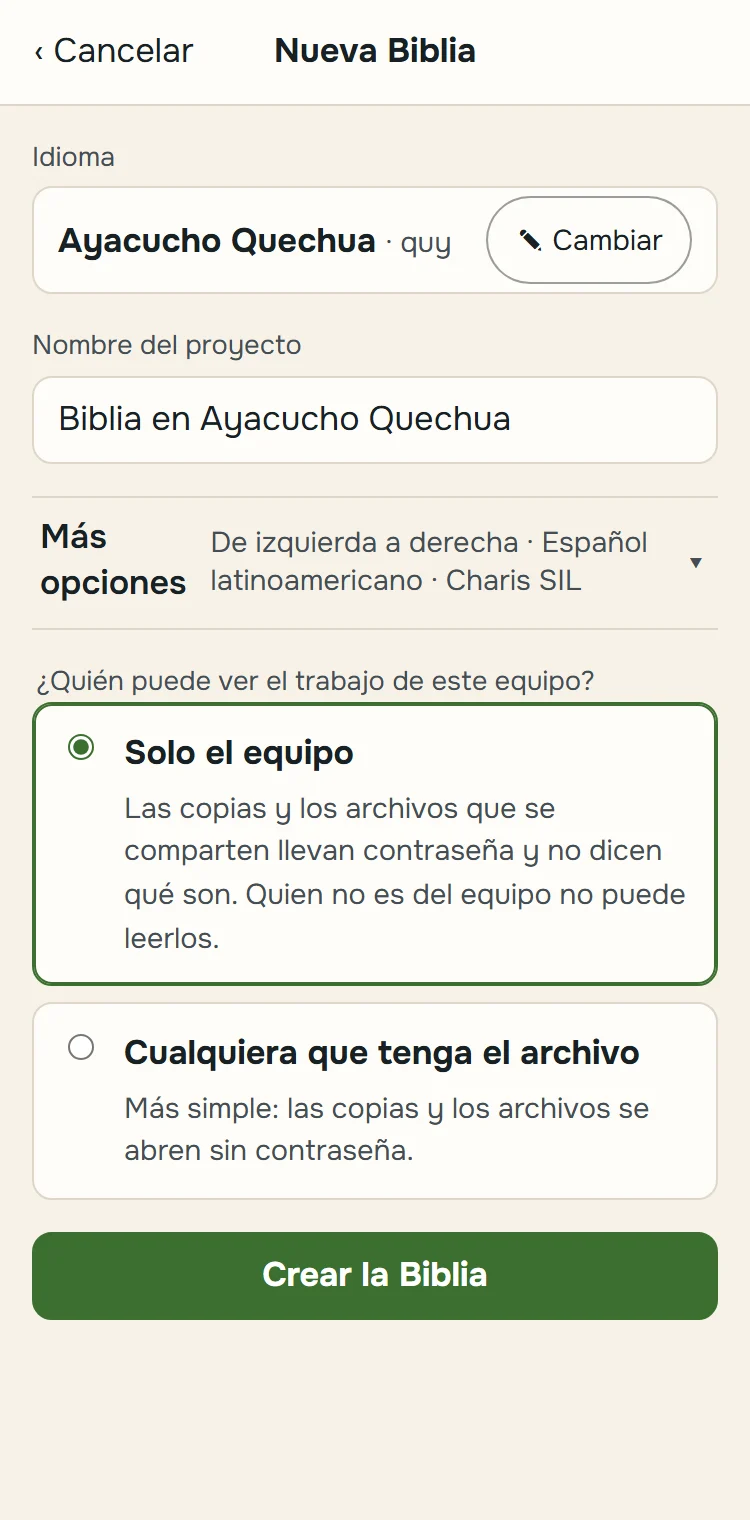 Una Biblia nueva, con su idioma